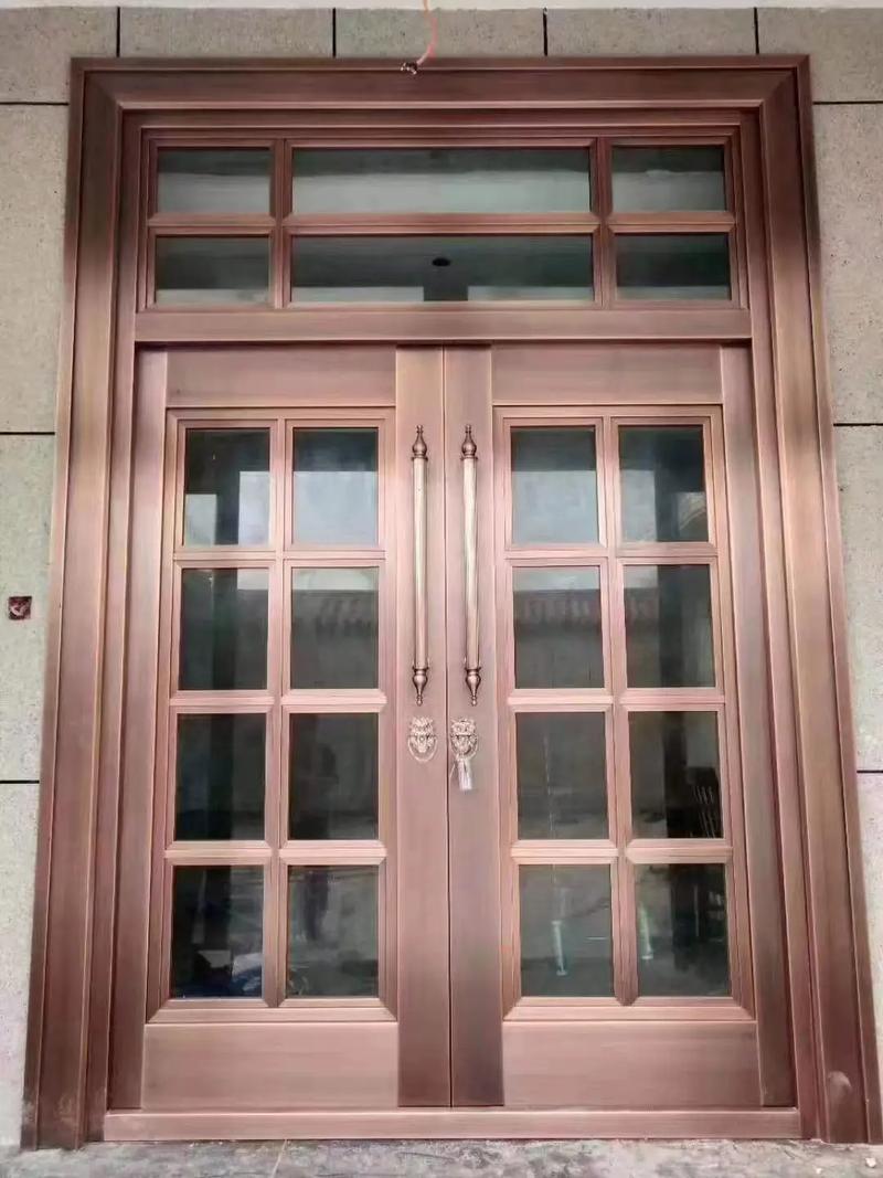 別墅玻璃銅門 高端定制與304材質的完美融合